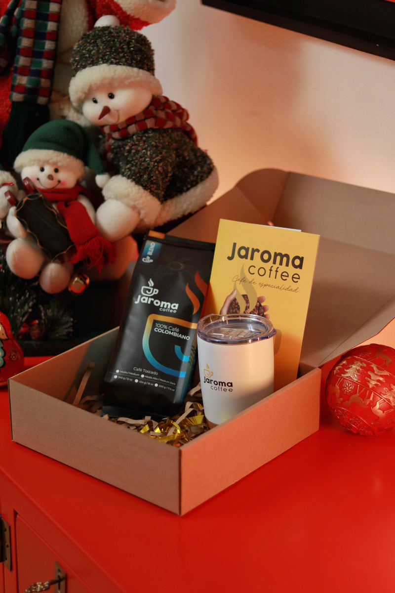 Kit de regalo con 3 cafés de 125gr y Prensa francesa