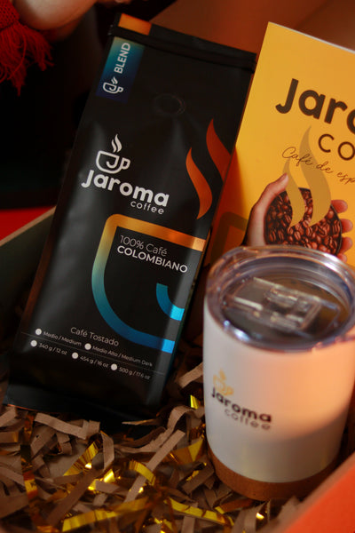 Kit de regalo con café de 500gr y Mug con cuchara