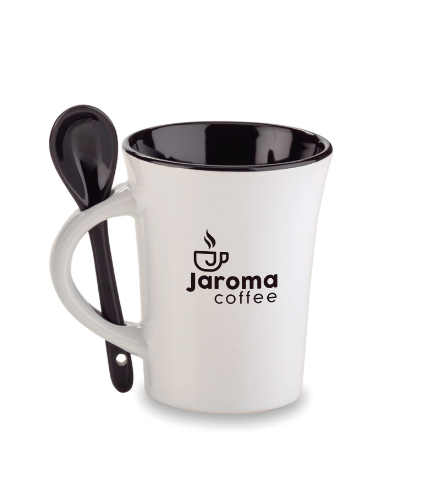 Kit de regalo con café de 500gr y Mug con cuchara